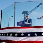 image for US presidential candidate speaking in public