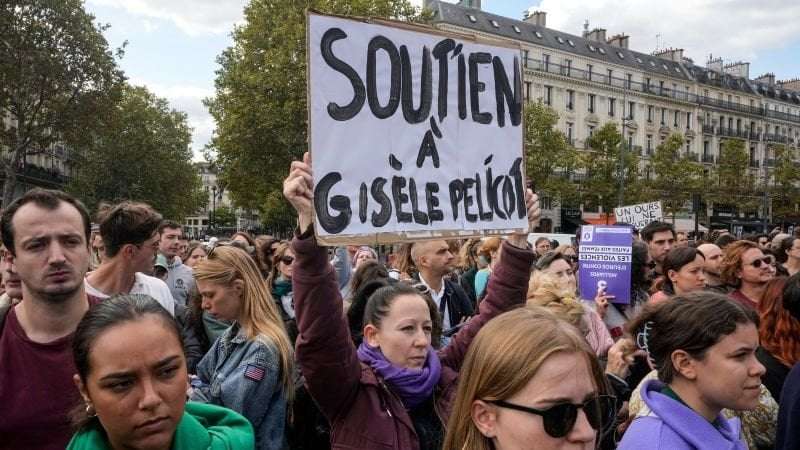 image for Hundreds gather in France in support of Giselle Pelicot and all rape victims