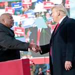 image for Trump shakes hand of self proclaimed Black Nazi and supporter of Proslavery