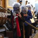 image for House members told to don gas masks as protesters breach US Capitol on Jan 6, 2021.