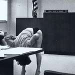 image for A dancer demonstrates her underwear was too large to have exposed herself after police arrest (1983)