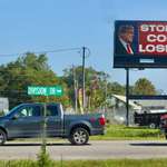 image for New billboard up in North Carolina very close Saturday Trump rally in Wilmington.