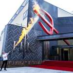 image for Gordon Ramsay christening his new Hell’s Kitchen studio in Connecticut