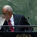 image for Haitian President drinking water
