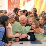 image for Gov. Tim Walz after guaranteeing free school meals