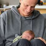 image for Tony Hawk with his first grandson.