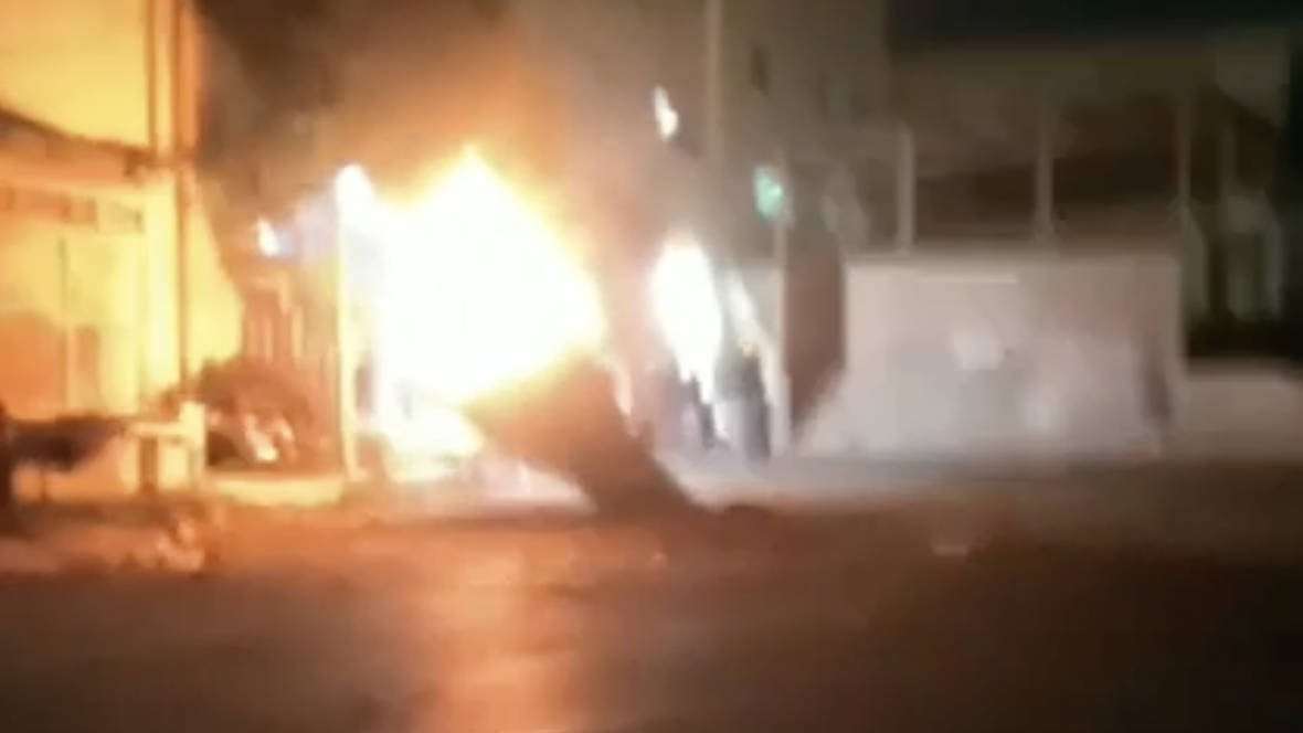 image for Missile fired by Iran at Israel crashes on street in Jordan, leaving locals terrified