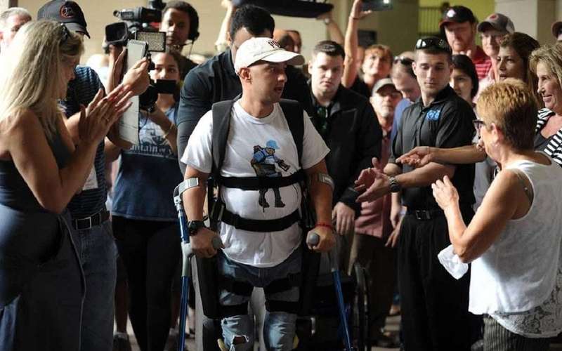 image for Paralyzed Man Unable to Walk After Maker of His Powered Exoskeleton Tells Him It's Now Obsolete