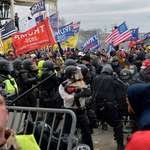 image for Outnumbered US Capitol Police struggle to hold back Trump's MAGA insurrectionist mob on Jan 6, 2021