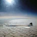 image for One of the rare photos of a Concorde flight taken by an Air Force fighter