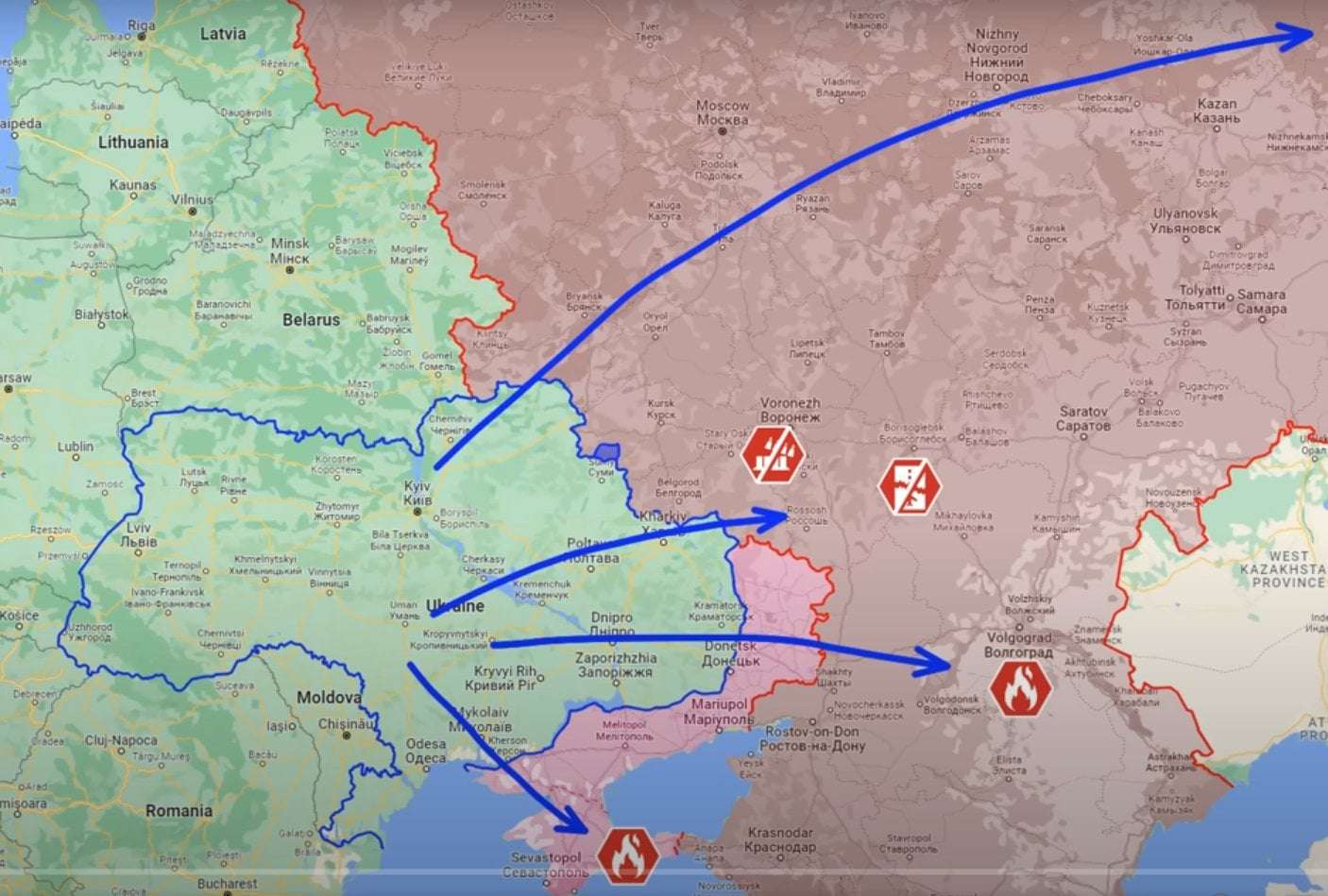 image for Frontline report: Ukraine ignites Russian strategic bases, flames span from Crimea to Urals