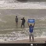 image for Florida Man supporting Harris in a Hurricane!!!!