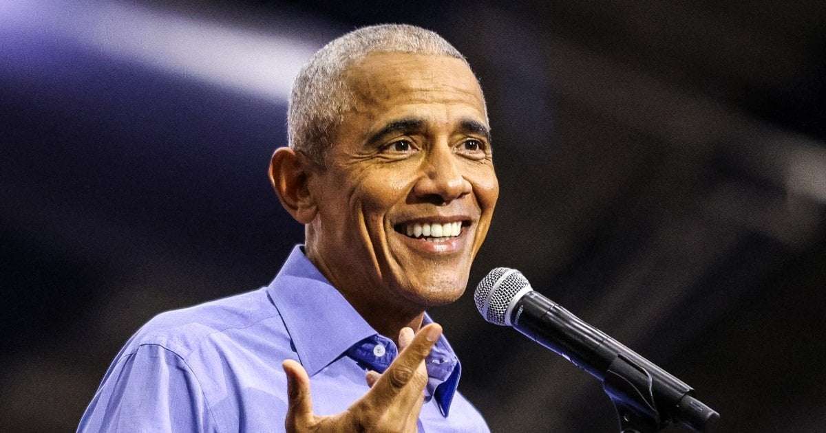 image for Obama tells men Trump doesn't represent 'real strength'