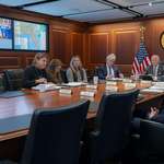 image for President Biden Receives a Briefing in the Situation Room on Hurricanes Milton and Helene.