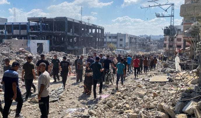 image for 'Hitting us with sticks': Gazan says Hamas beats civilians attempting to evacuate