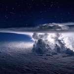 image for Thunderstorm over Panama. Picture taken at 37,000 feet by Santiago Borja