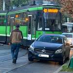 image for Drivers that park their car on tram lines should have their permit taken away forever