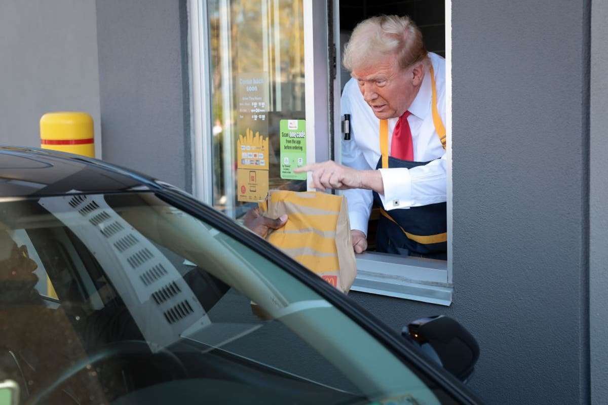 image for Trump serves disturbing message through McDonald’s drive-thru window about whether he’ll accept election result