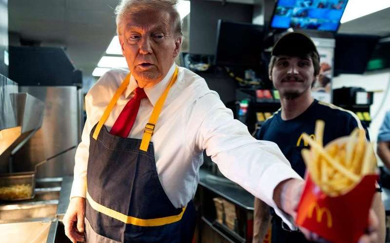 image for McDonald's is distancing itself from Donald Trump after a high-profile visit to the fryer