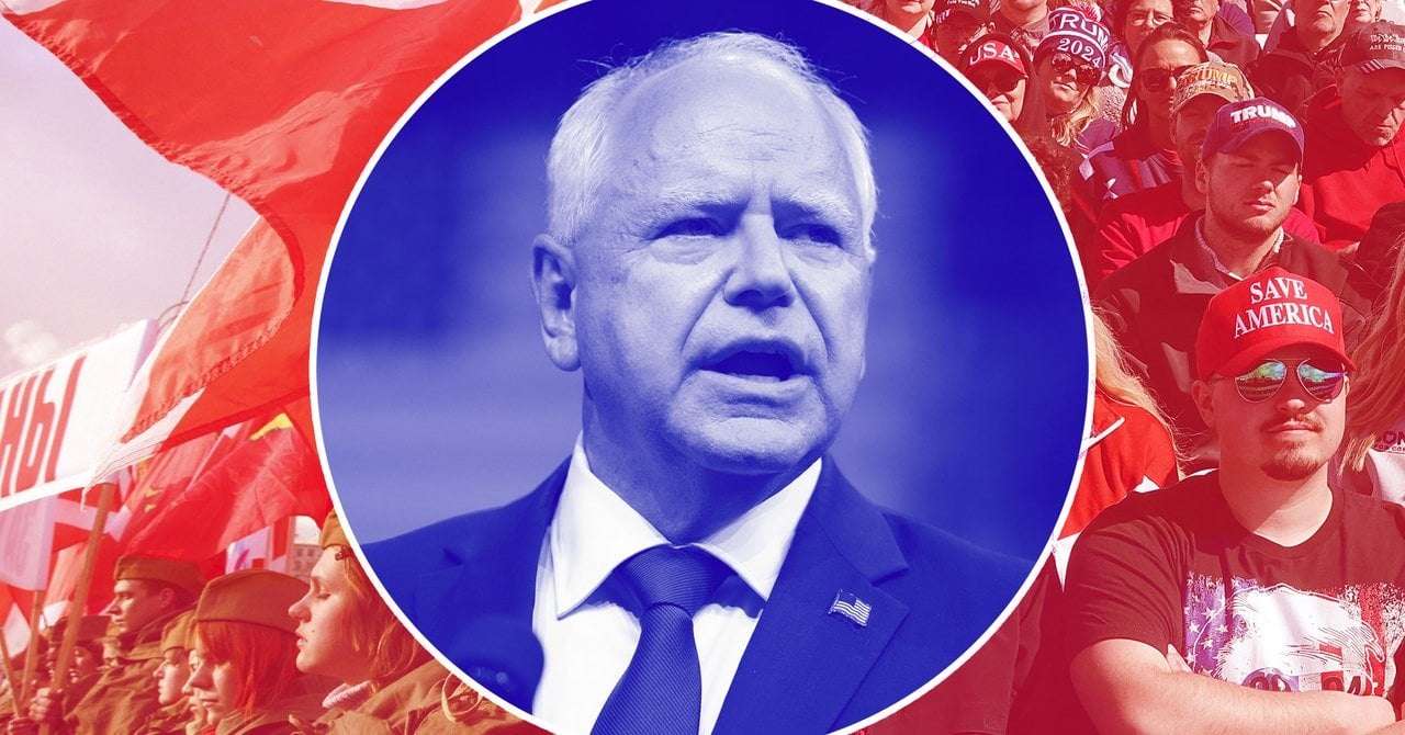 image for Russian Propaganda Unit Appears to Be Behind Spread of False Tim Walz Sexual Abuse Claims