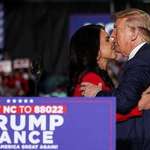 image for Donald Trump and Tulsi Gabbard embrace after she comes out in support of him