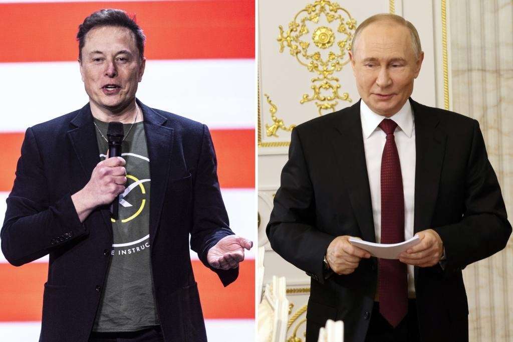 image for Musk and Putin have regularly talked since late 2022: report