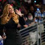 image for Beyoncé attending the Kamala Harris rally in Houston, Texas
