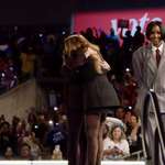 image for Kamala Harris and Beyoncé hugging at rally in Houston, Texas