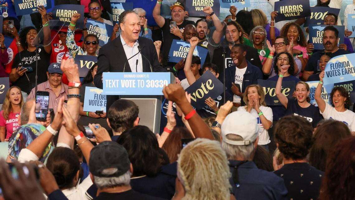 image for Kamala Harris ‘is literally everywhere right now.’ Just not in Florida.