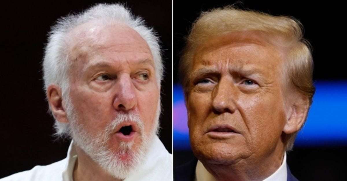 image for Spurs Coach Gregg Popovich Blasts 'Pathetic' Trump In Explosive Takedown