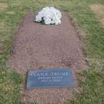 image for The grave site of Ivana Trump, at her ex husband’s NJ golf course.