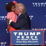 image for Former President Trump tries to kiss child on the lips