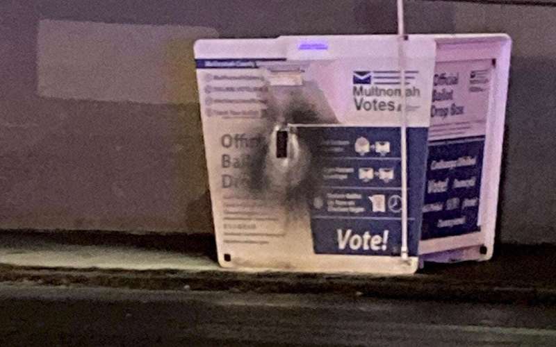 image for Fires set in drop boxes destroy hundreds of ballots in Washington and damage 3 in Oregon