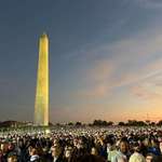 image for The crowd currently at the Ellipse for the Kamala Harris rally