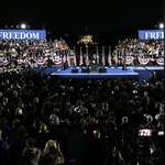 image for More than 75,000 people are in attendance for tonight’s speech, according to the Harris campaign.