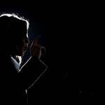 image for Kamala Harris giving a closing campaign speech in front of 75,000 people at the National Mall in DC.