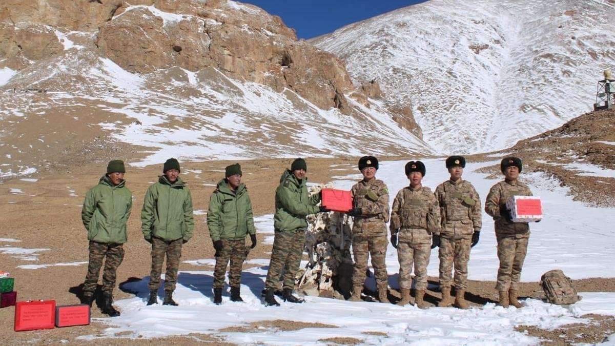 image for Indian, Chinese troops exchange sweets at several border points on Diwali