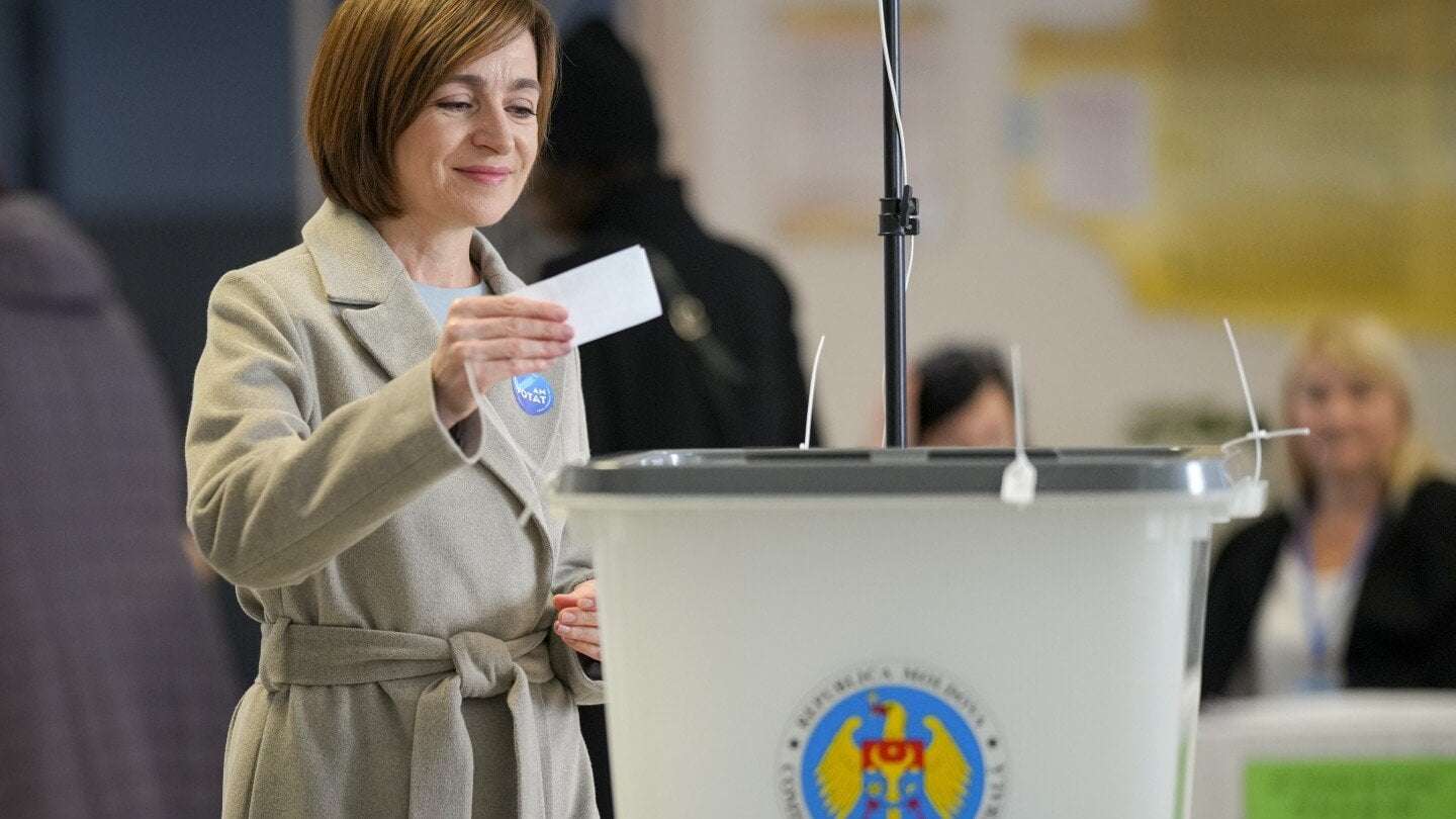 image for Moldova’s pro-Western president wins second term in runoff overshadowed by Russian meddling claims
