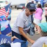 image for 70 year old Harris supporter who was sucker punched in the stomach by a guy wearing a Trump T-shirt