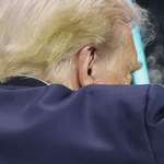 image for Trump's ear nearly two weeks after he said a bullet "pierced" it (injury July 13, photo July 26)