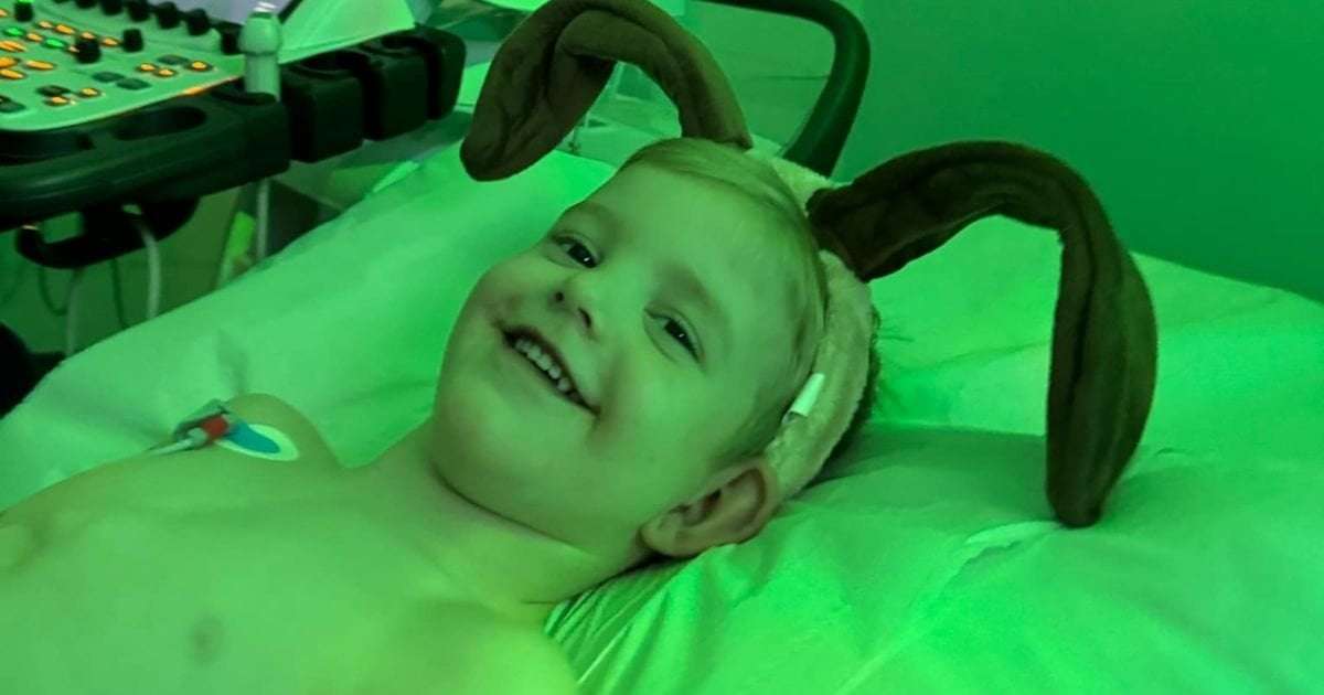 image for Watch the moment little Louis sings 'I'm Still Standing' after coming round from heart surgery