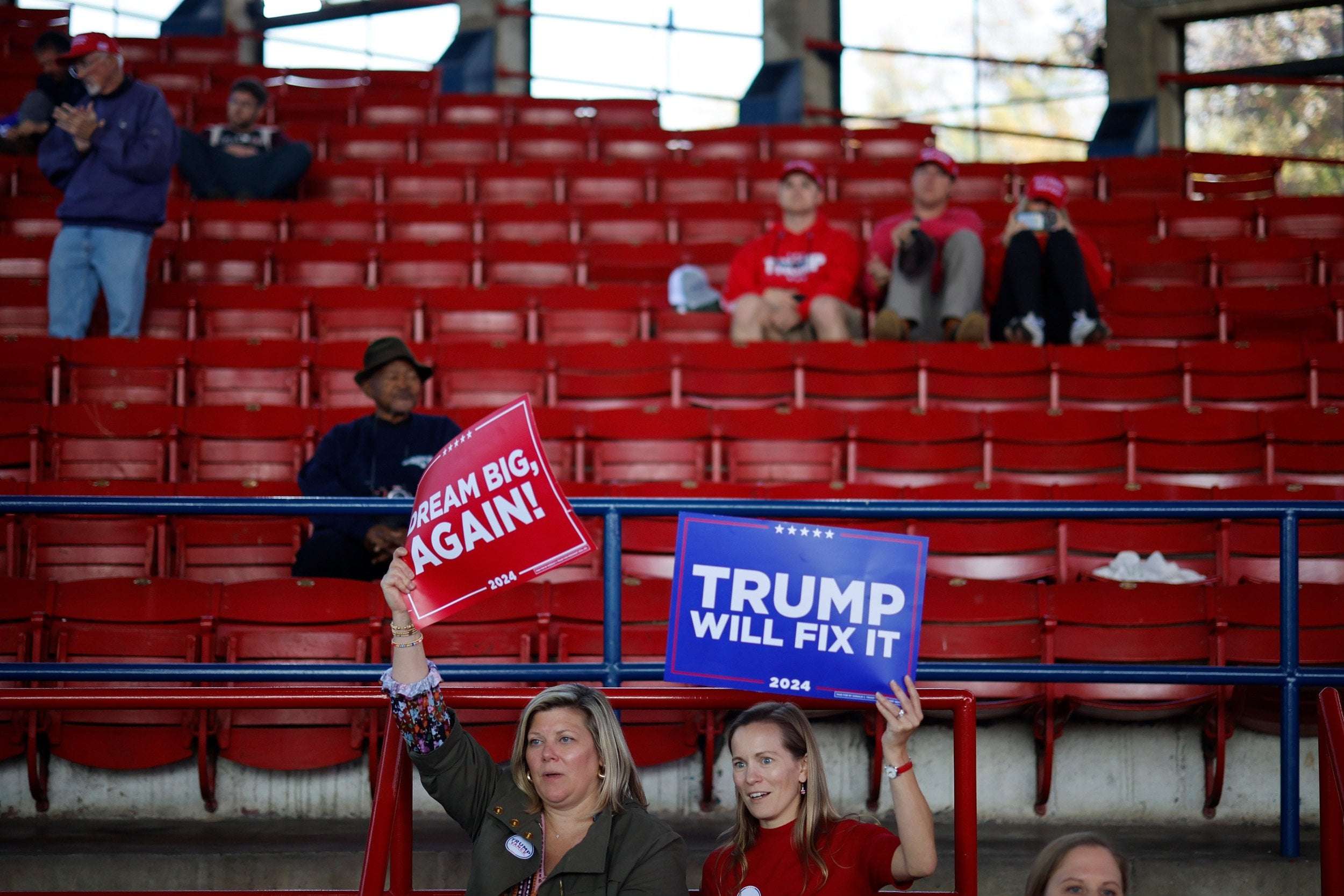 image for Donald Trump Met With Empty Seats at Final Rallies