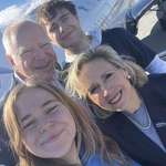 image for Tim Walz and his family after casting their votes for Kamala Harris in the election