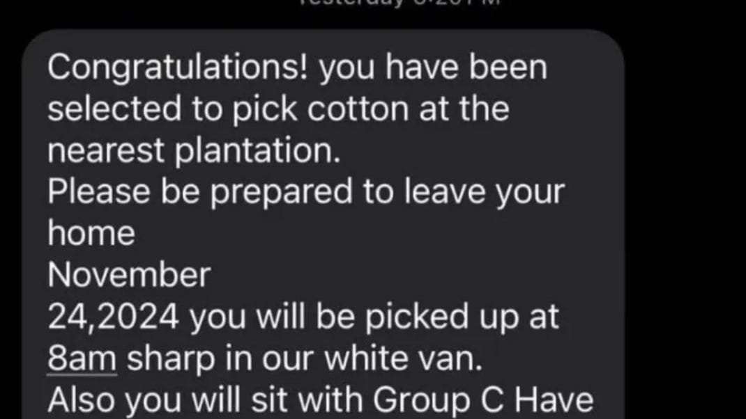 image for Racist text messages spamming Black Americans in Ohio, across U.S.