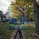 image for I painted some gingko trees today