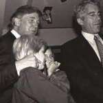 image for Trump with his kids around Jeffrey Epstein