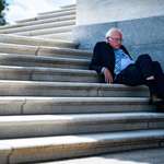 image for Bernie Sanders in 08/2022 after his amendment to cut Medicare drug prices by 50% fails 1-99