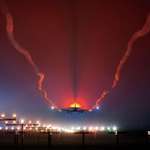 image for Incredible shot of a plane landing