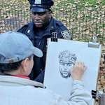 image for Police officer portrait in the park