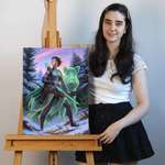 image for [OC] Dream came true, I got to paint a planeswalker for Magic: The Gathering